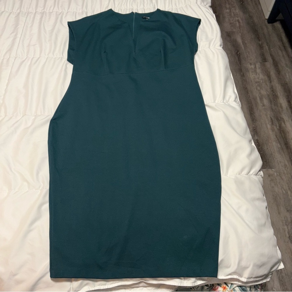2X FASHION NOVA CEO Moves Cap Sleeve Midi Dress Date Night Career Minimalist - Picture 5 of 12